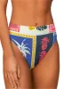 Maaji Paradise Postals Sully High Rise/High Leg Bikini Bottom sold by Maaji