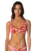 Maaji Darkred Palms Victory Classic Bralette Bikini Top sold by Maaji