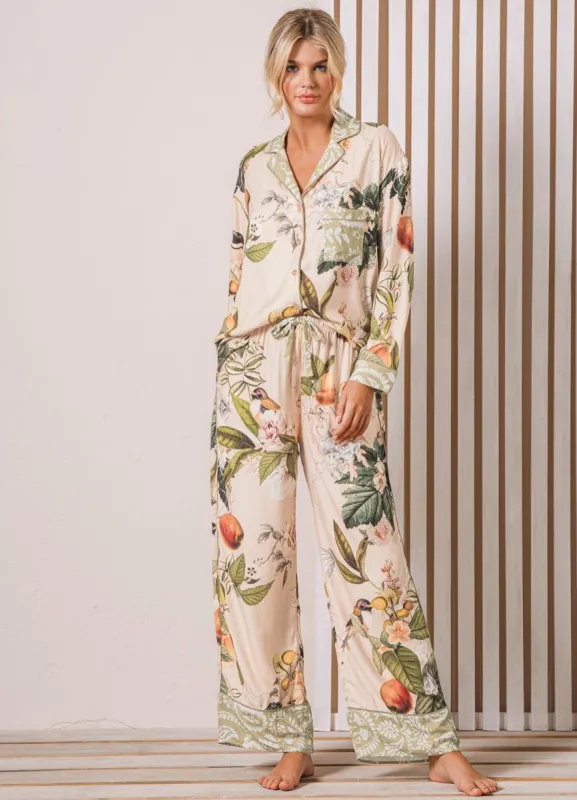 Maaji Party Animal Dandelion Long Sleeve Pant Set sold by Maaji