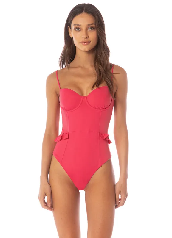 Maaji Cherry Crush Bree  Cheeky Cut Underwire One Piece sold by Maaji