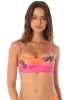Maaji Poppy Pink Shore Unmolded Underwire Bikini Top sold by Maaji