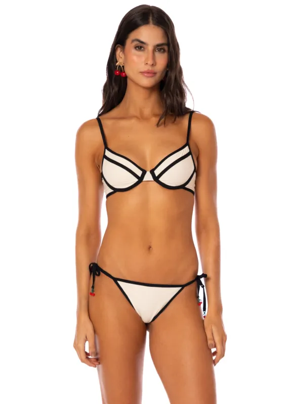 Maaji White Heat Daintily  Unmolded Underwire Bikini Top sold by Maaji