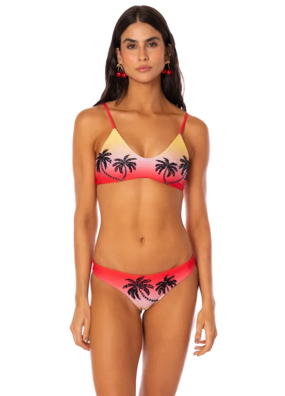 Maaji Cherry Palm Liberties  Classic Bralette Bikini Top sold by Maaji