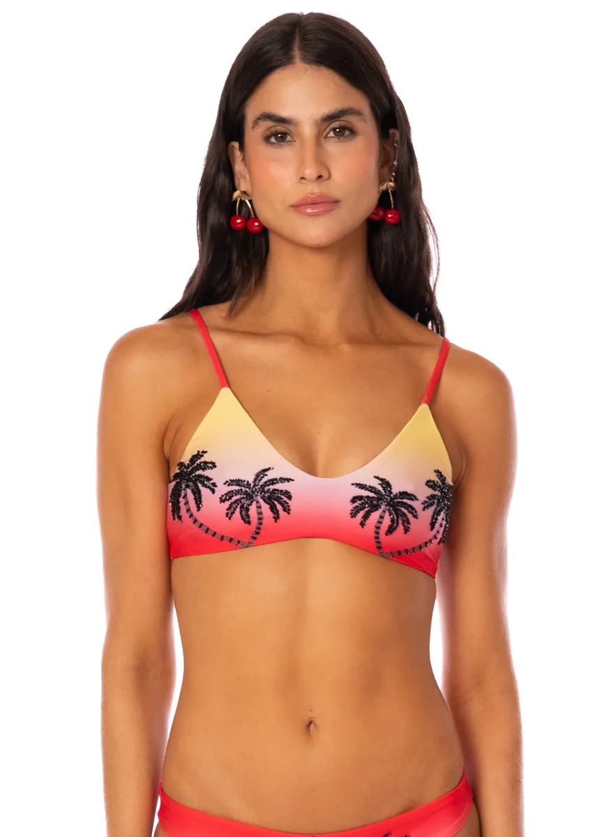 Maaji Cherry Palm Liberties Classic Bralette Bikini Top sold by Maaji product image thumbnail 3