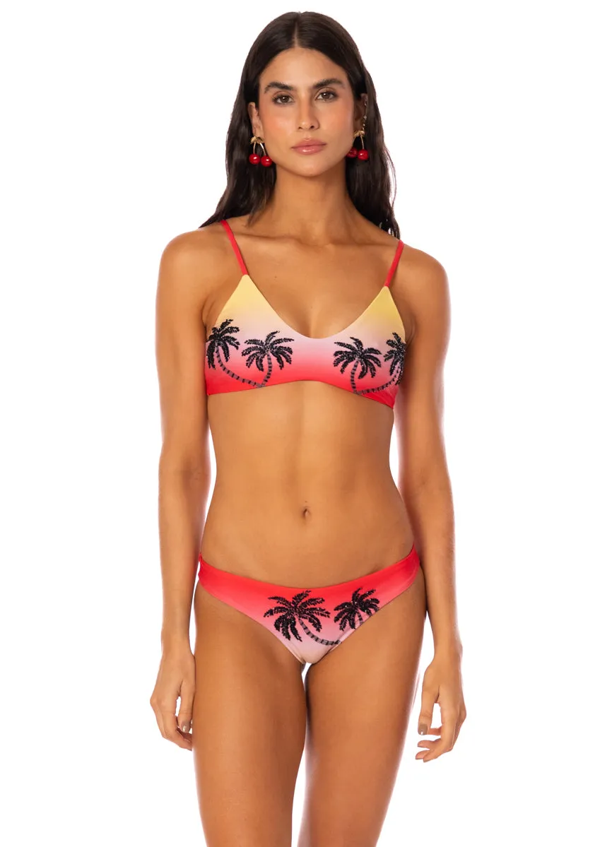 Maaji Cherry Palm Flirt Low Rise Thin Side Bikini Bottom sold by Maaji product image thumbnail 2