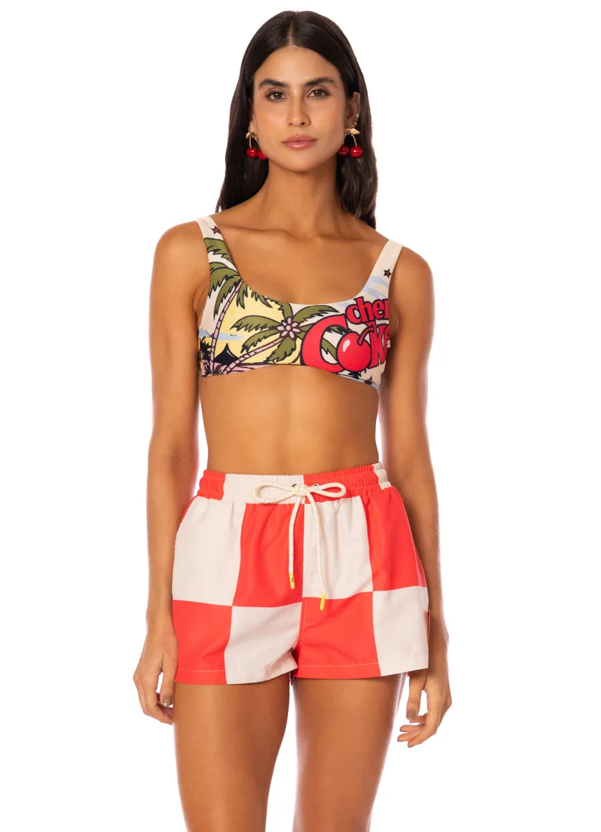 Maaji Check It Out Sand Unisex Shorts sold by Maaji