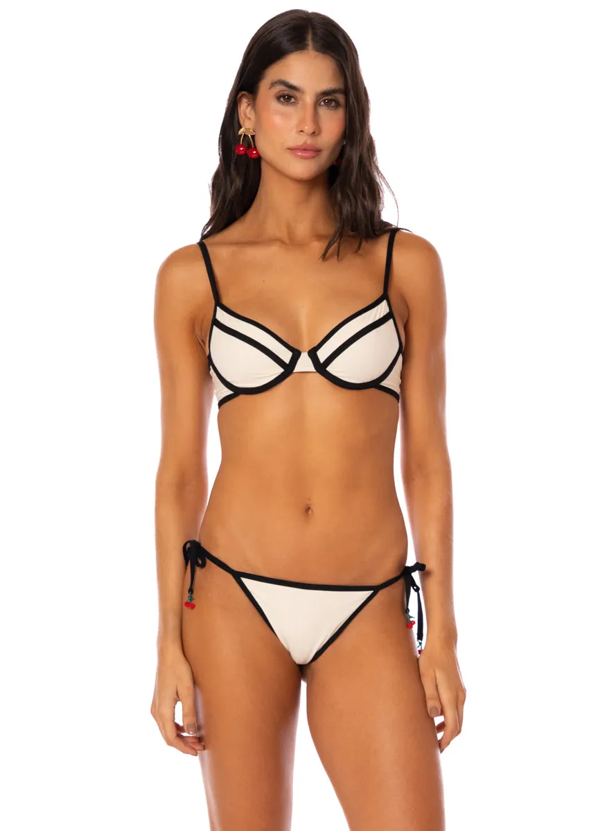 Maaji White Heat Sunning Low Rise Tie Side Bikini Bottom sold by Maaji product image thumbnail 3