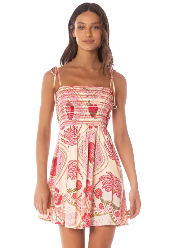 Maaji Strawberry Palm Astra  Short Dress sold by Maaji