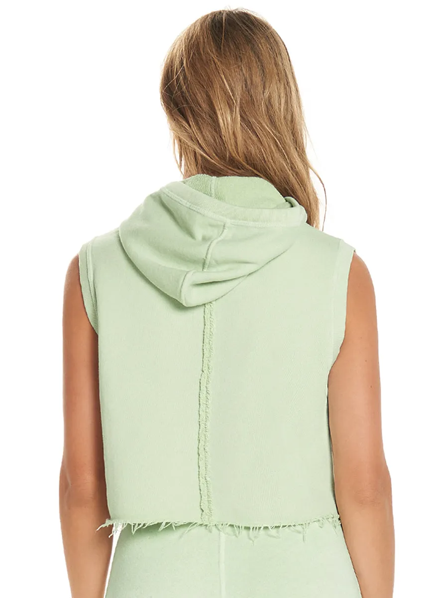 Maaji Charm Mint Sleeveless Cropped Hoodie sold by Maaji product image thumbnail 3