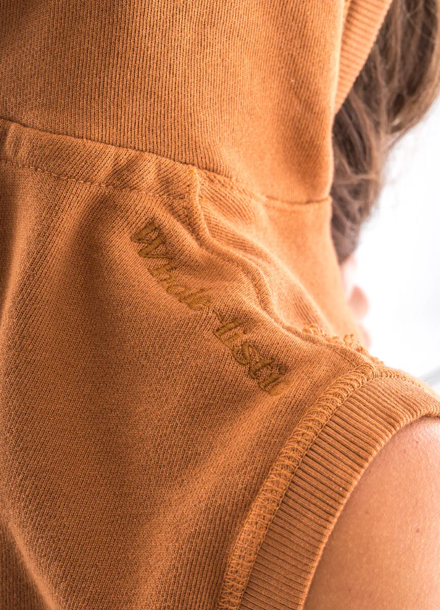 Maaji Charm Caramel Sleeveless Cropped Hoodie sold by Maaji product image thumbnail 3