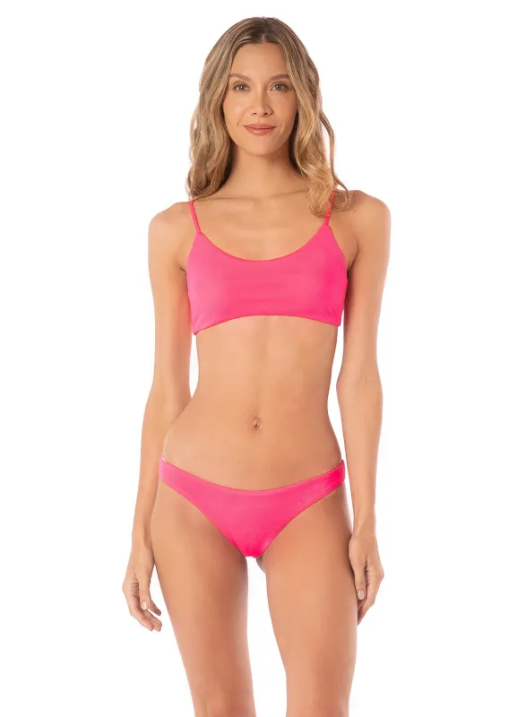 Maaji Fuchsia Dianthus Lanai Classic Bralette Bikini Top sold by Maaji