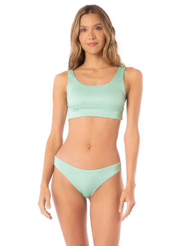 Maaji Fair Aqua donna sporty bralette bikini top sold by Maaji