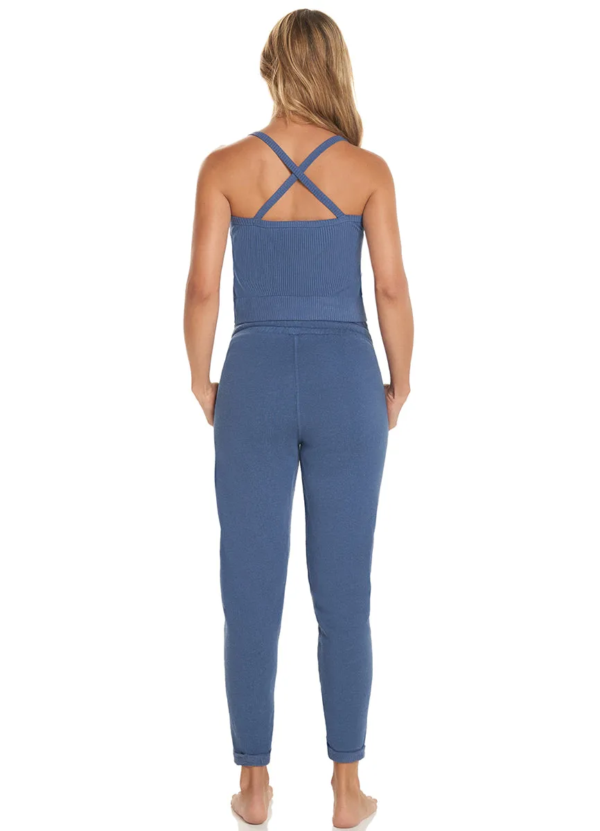 maaji bliss dye cobalt light terry pant sold by Maaji product image thumbnail 2