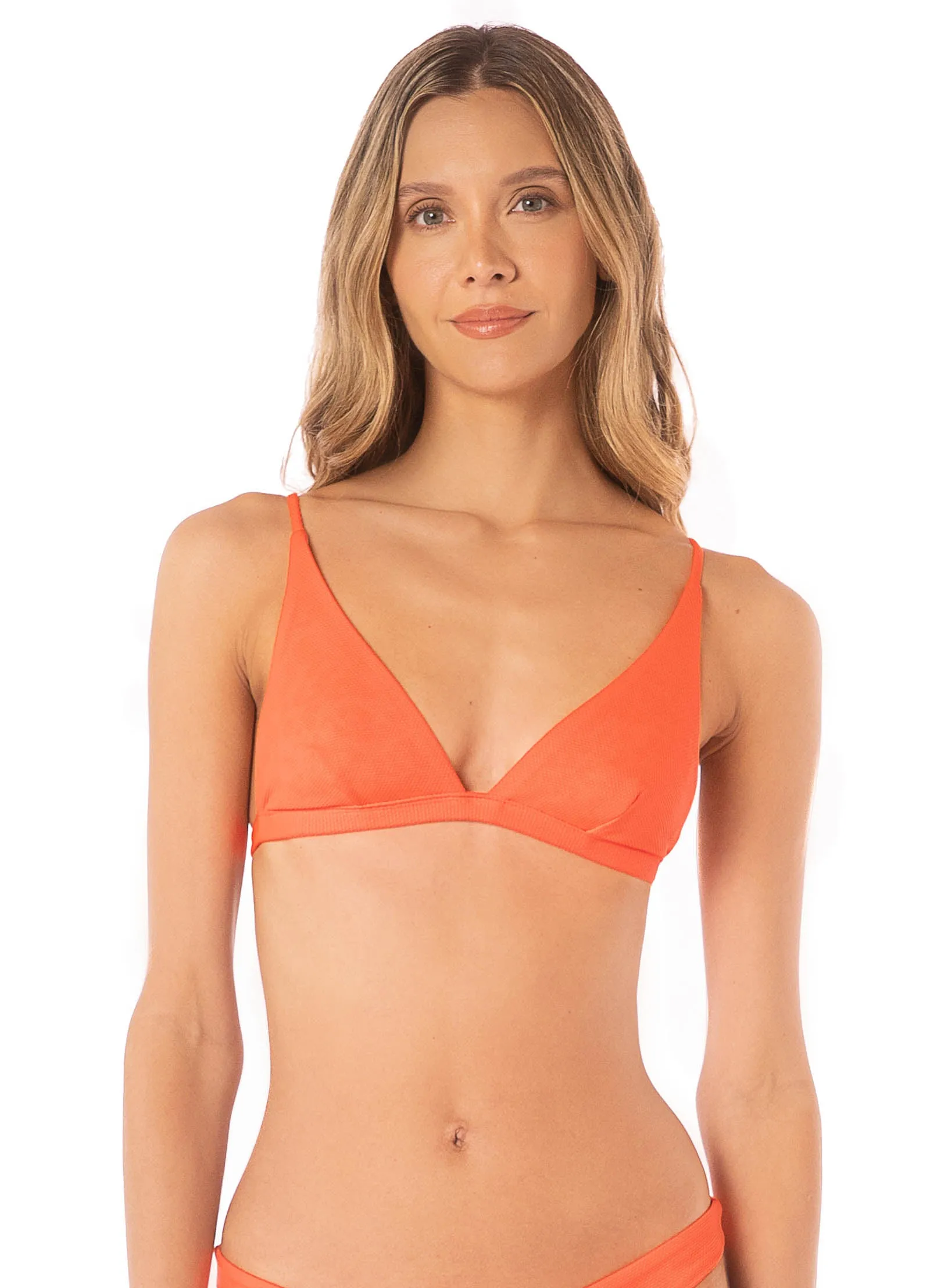 Maaji Orange Poppy ivy fixed triangle bikini top sold by Maaji product image thumbnail 4