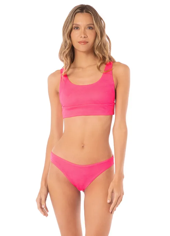 Maaji Fuchsia Dianthus Donna Classic Bralette Bikini Top sold by Maaji