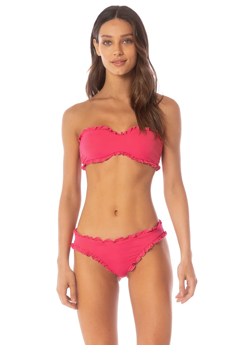 Maaji Cherry Crush Lotus Ruffle Bralette Bikini Top sold by Maaji product image thumbnail 3