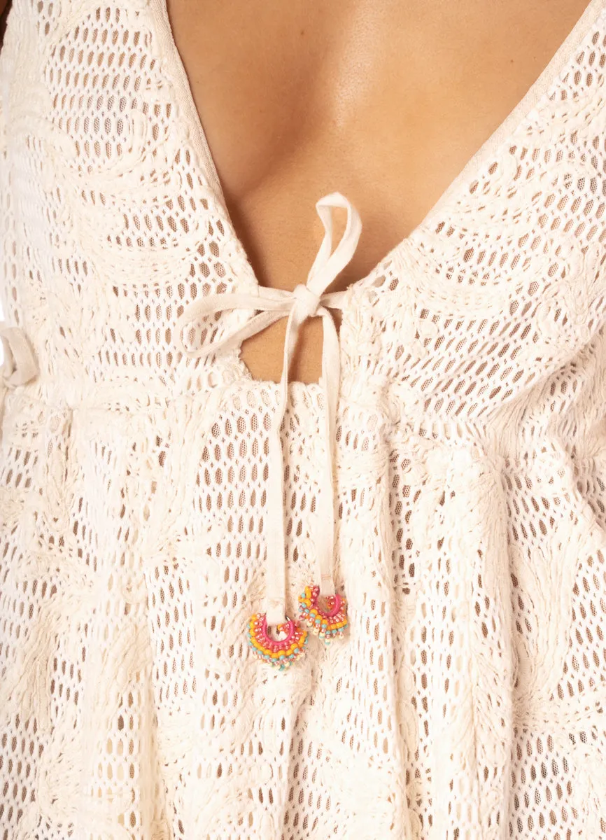 Maaji Creamy Boho Lace Nova Short Dress sold by Maaji product image thumbnail 2