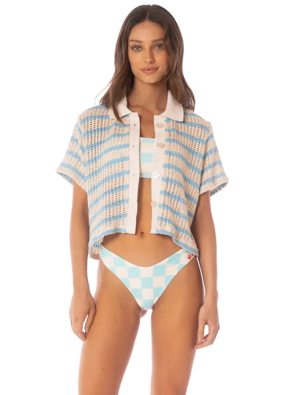 Maaji Icy Stripes Wavy  Shirt made by Maaji