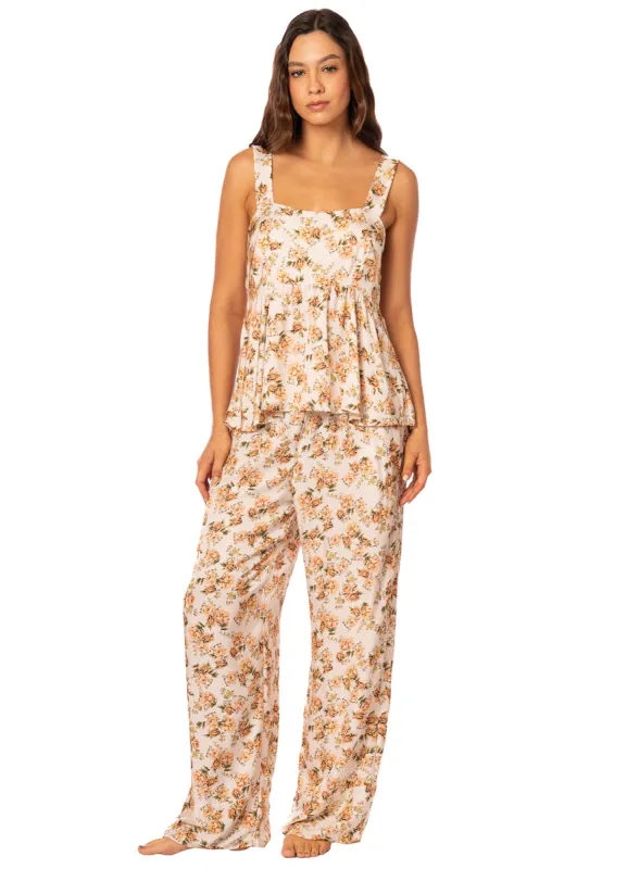 Maaji Owl Cannoli Cream Sleeveless Pant Set sold by Maaji