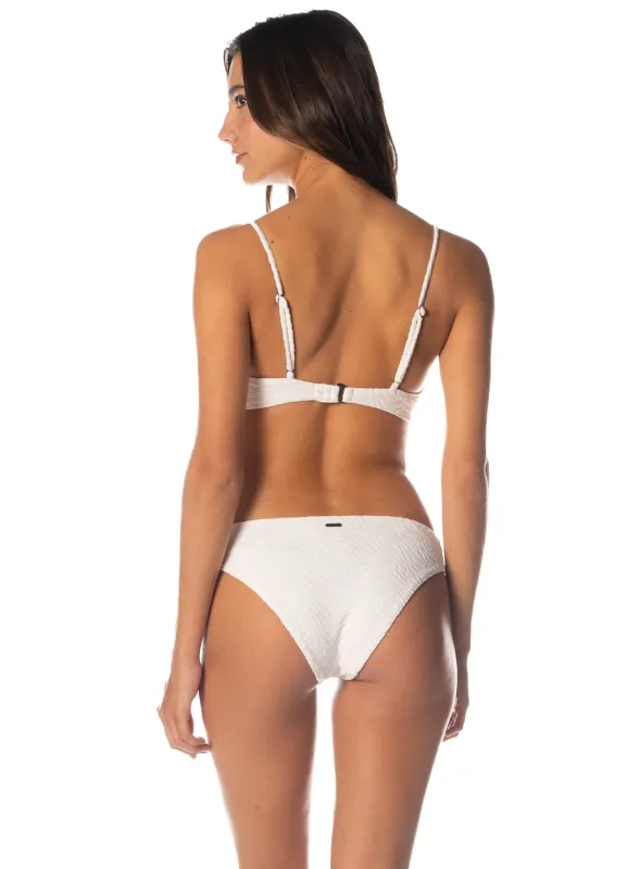 Maaji Zebra Frost Sublimity Regular Rise Classic Bikini Bottom sold by Maaji