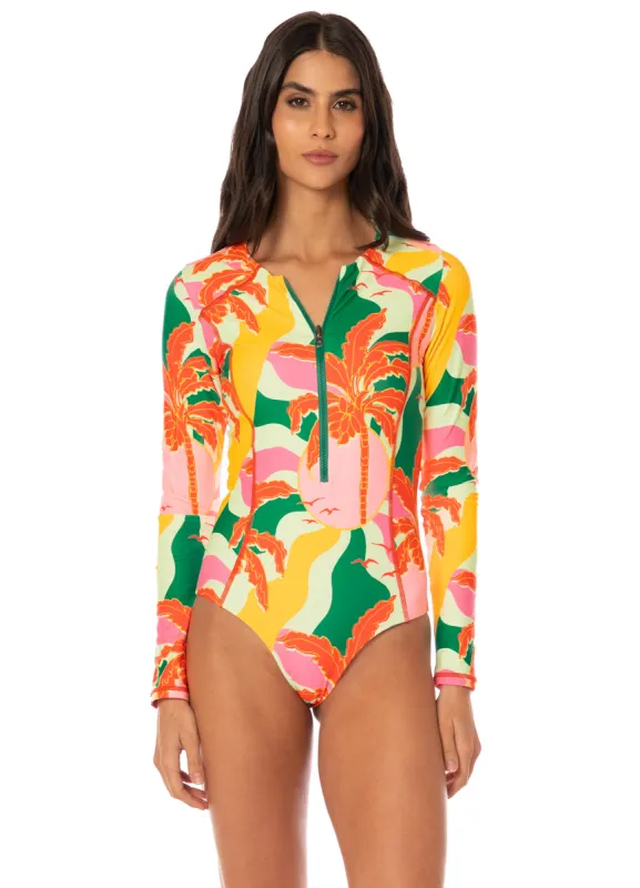 Maaji Tropical Breeze Triton B Cheeky Cut Surf One Piece made by Maaji