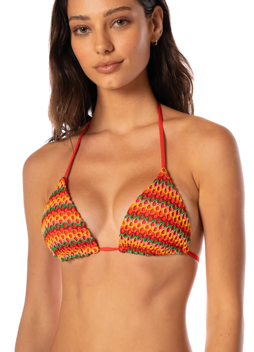 Maaji Jamaican Tropics Balmy Sliding Triangle Bikini Top sold by Maaji product image thumbnail 2