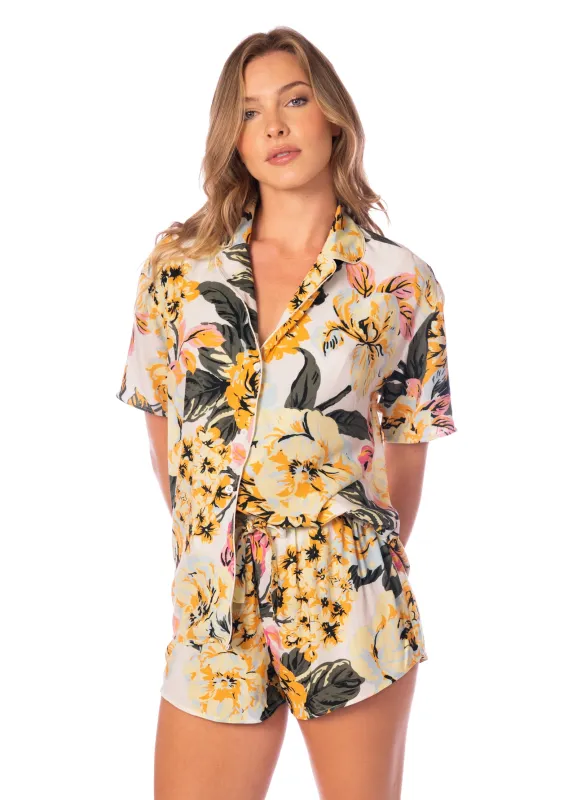 Maaji Sicilian Garden Slumbers Short Sleeve Short Set sold by Maaji