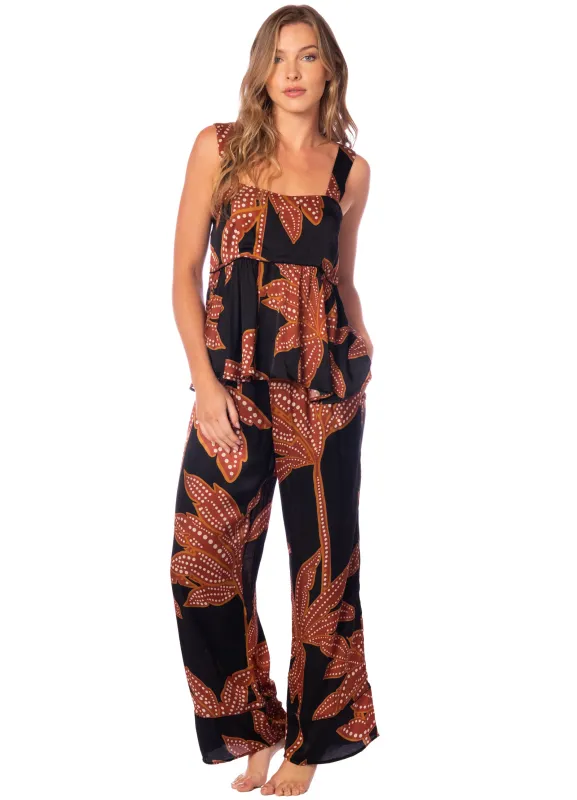 Maaji Nighty Palm Owl Sleeveless Pant Set sold by Maaji