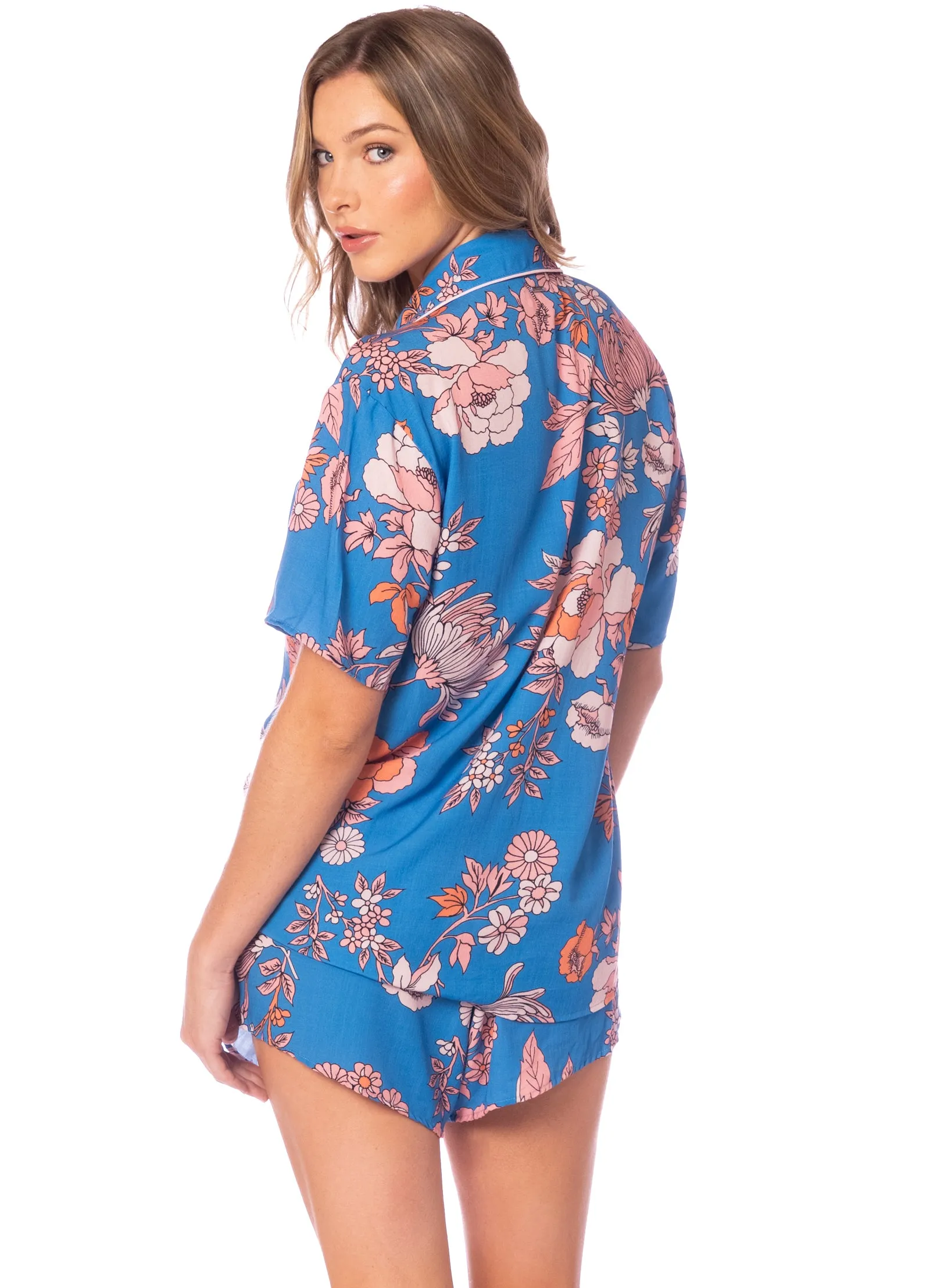 Maaji Blue Garden Slumbers Short Sleeve Short Set sold by Maaji product image thumbnail 2