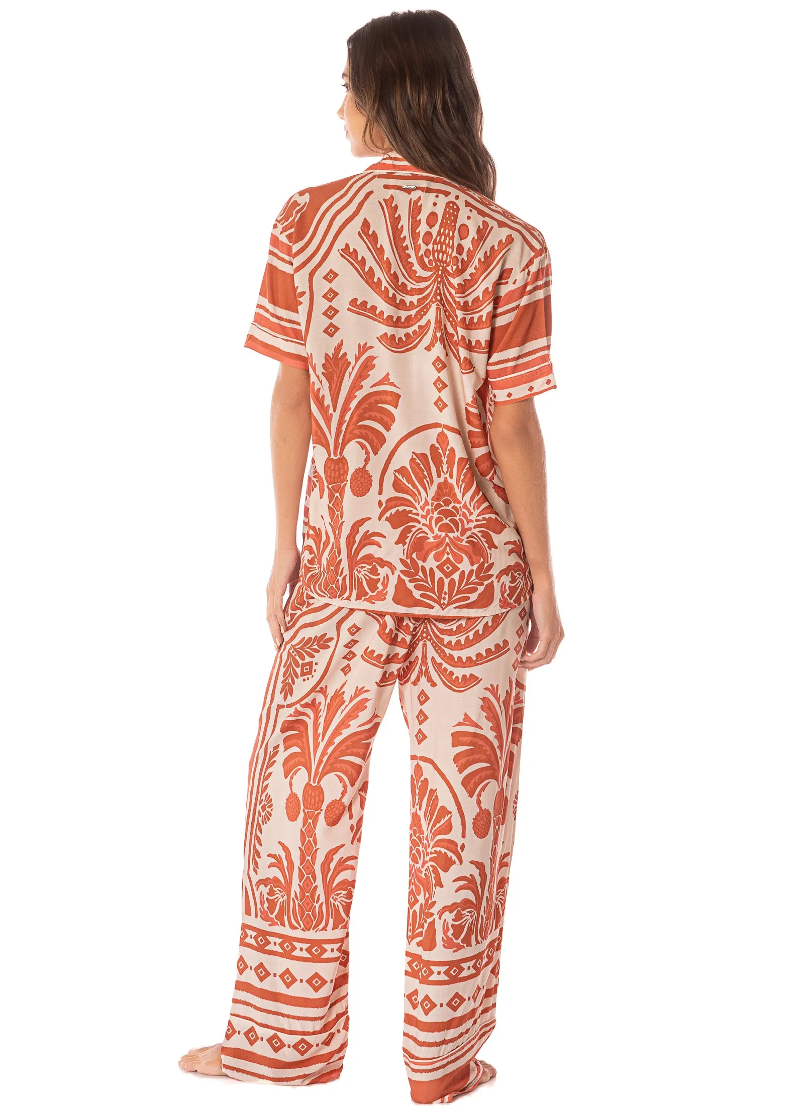 Maaji Botanic Engraving Kameli Short Sleeve Pant Set sold by Maaji product image thumbnail 2