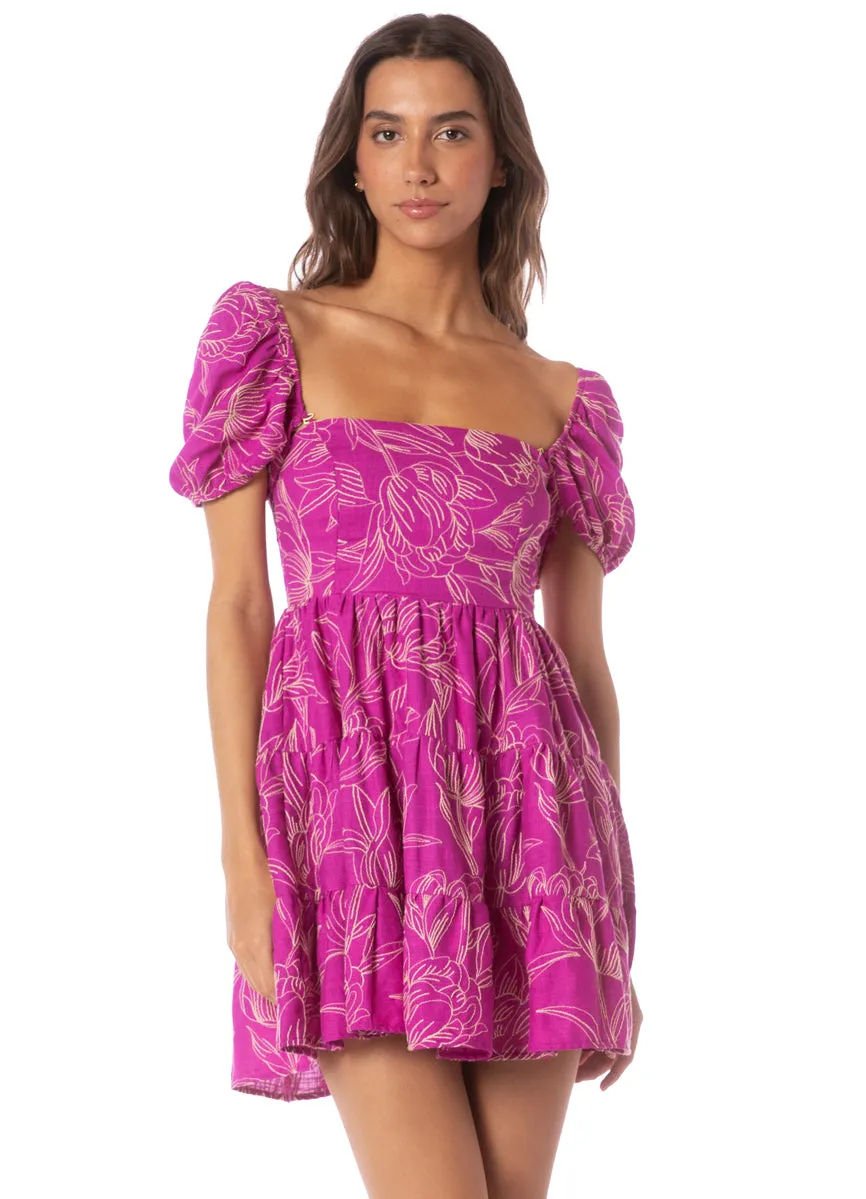 Maaji Violet Foliage Emilia Short Dress sold by Maaji product image thumbnail 4