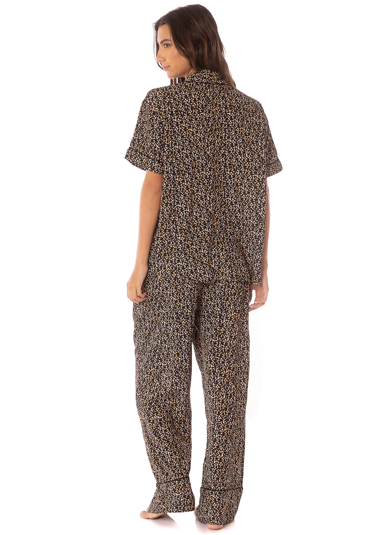 Maaji Jaguar Dots Kameli Short Sleeve Pant Set sold by Maaji product image thumbnail 2