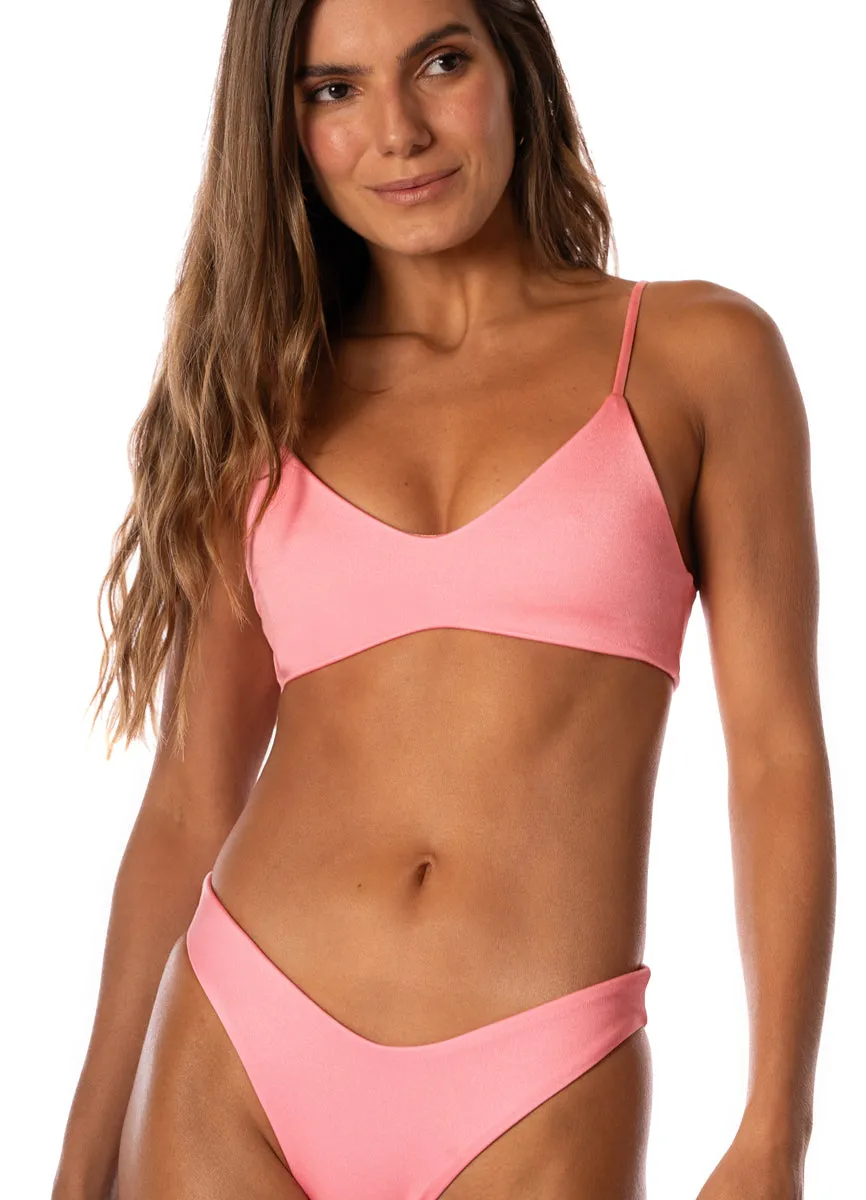 Maaji Taffy Pink Liberties Sporty Bralette Bikini Top sold by Maaji product image thumbnail 4