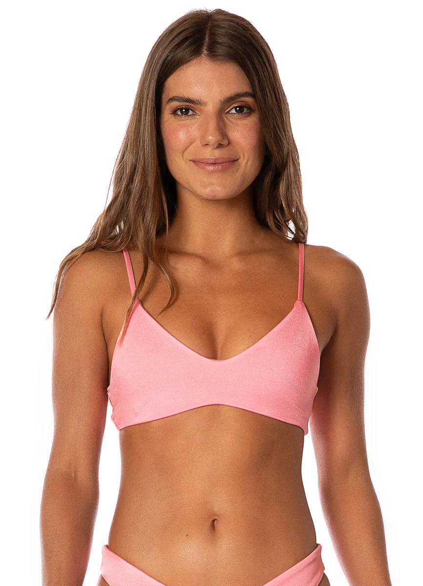 Maaji Taffy Pink Liberties Sporty Bralette Bikini Top sold by Maaji product image thumbnail 2