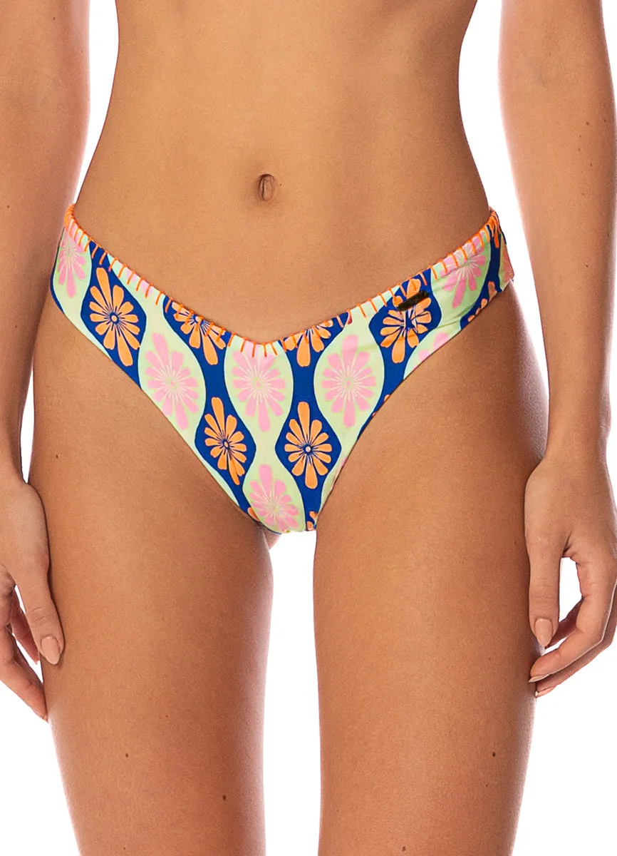 Maaji Stamped Blooms Valerya Regular Rise Double V Bikini Bottom sold by Maaji product image thumbnail 3
