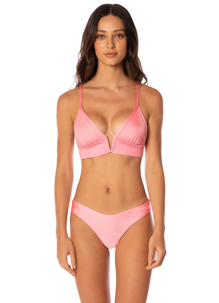 Maaji Taffy Pink Sublimity Regular Rise Classic Bikini Bottom sold by Maaji product image thumbnail 4
