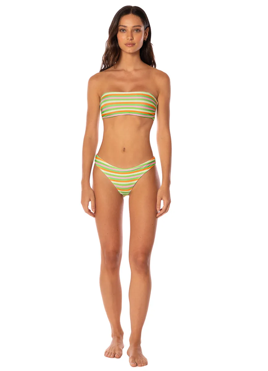 Maaji Rainbow Stripe Iconic Low Rise Thin Side Bikini Bottom sold by Maaji product image thumbnail 5