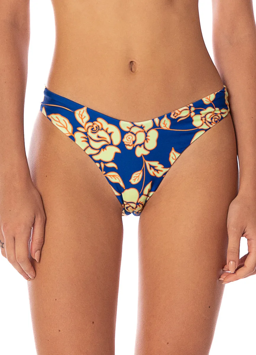Maaji Cobalt Flora Splendour Regular Rise Thin Side Bikini Bottom sold by Maaji product image thumbnail 2
