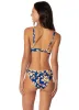Maaji Cobalt Flora Splendour Regular Rise Thin Side Bikini Bottom sold by Maaji