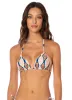 Maaji Stamped Blooms Balmy Sliding Triangle Bikini Top sold by Maaji