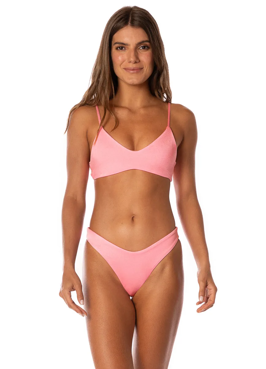 Maaji Taffy Pink Splendour Regular Rise Thin Side Bikini Bottom sold by Maaji product image thumbnail 4