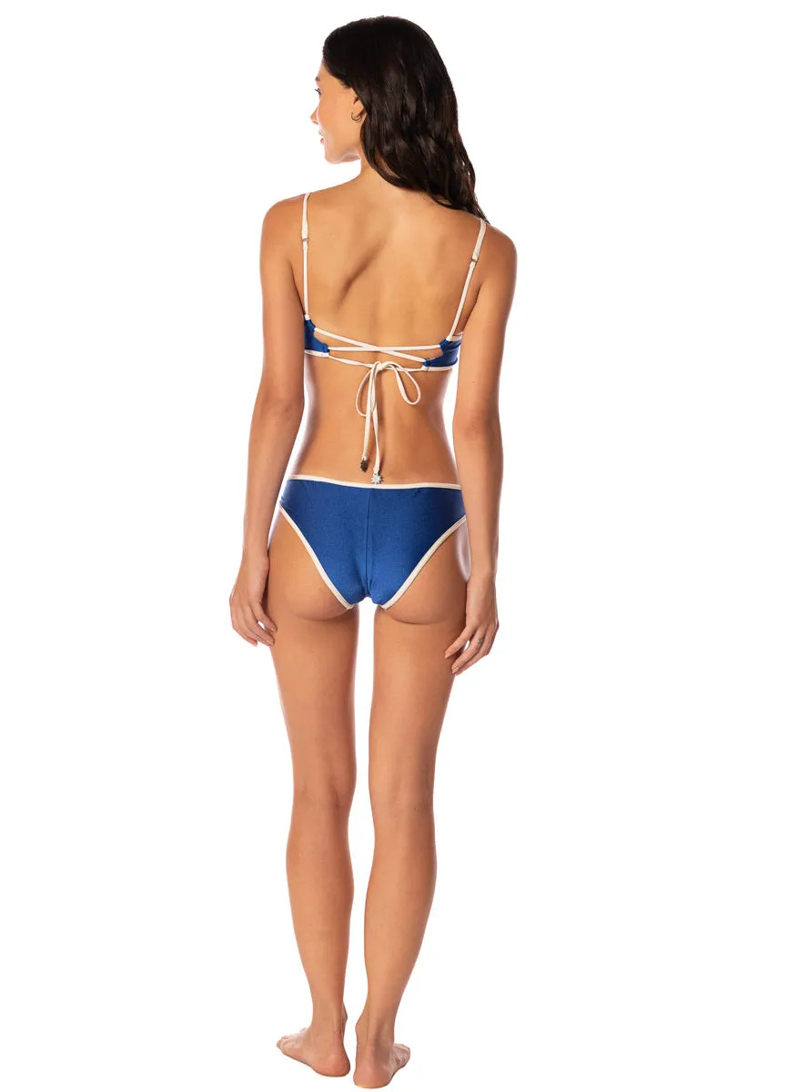 Maaji Cobalt Blue Iconic Low Rise Thin Side Bikini Bottom sold by Maaji product image thumbnail 5