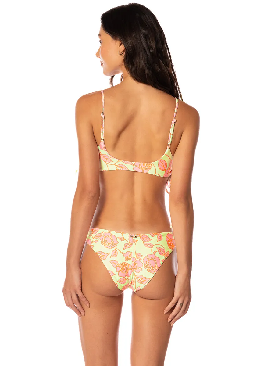 Maaji Blooming Glow Iconic Low Rise Thin Side Bikini Bottom sold by Maaji