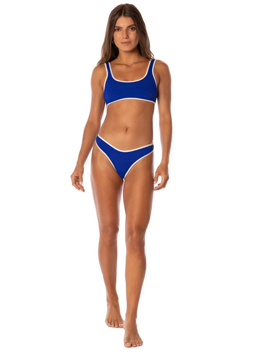 Maaji Cobalt Blue Splendour Regular Rise Thin Side Bikini Bottom sold by Maaji product image thumbnail 5