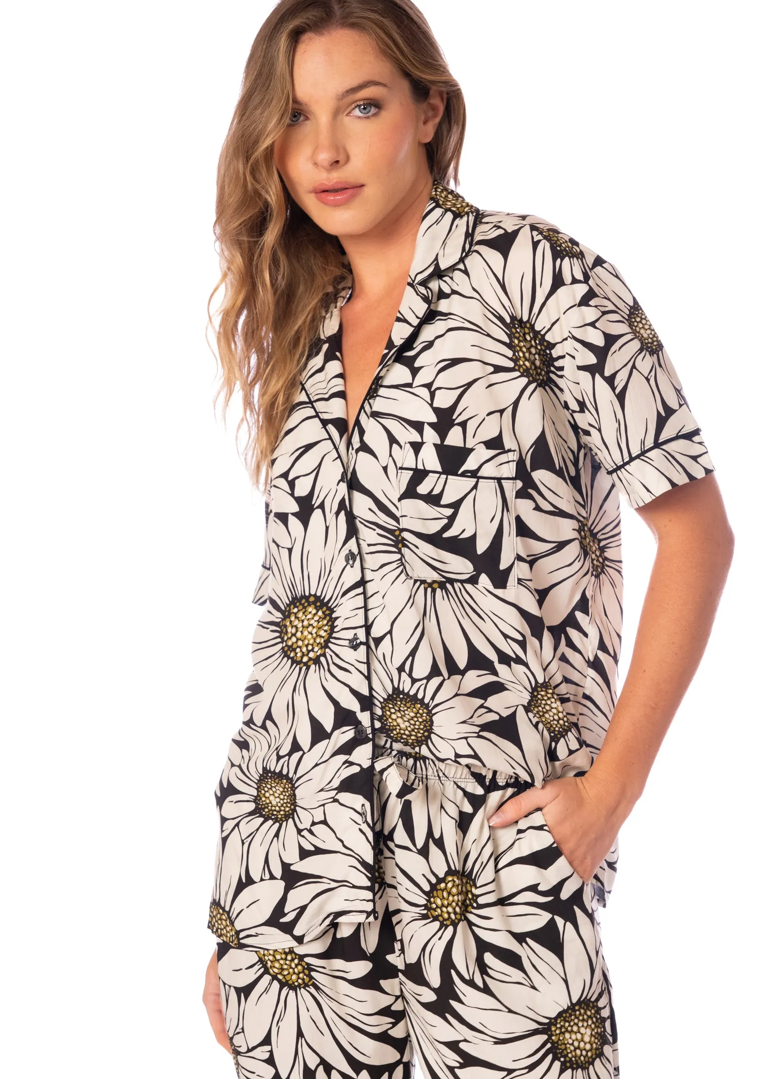 Maaji Daisy Floral Kameli Short Sleeve Pant Set sold by Maaji product image thumbnail 3