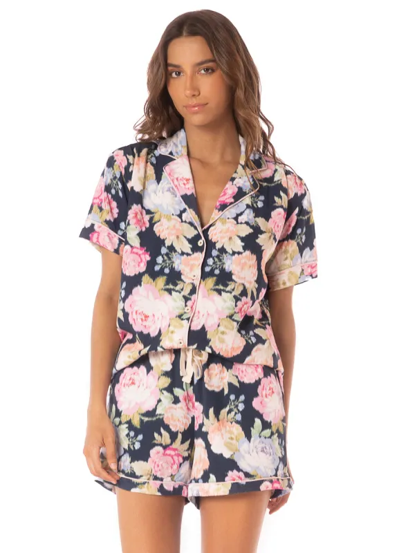 Maaji Midnight Garden Slumber Short Sleeve Short Set Short Set sold by Maaji