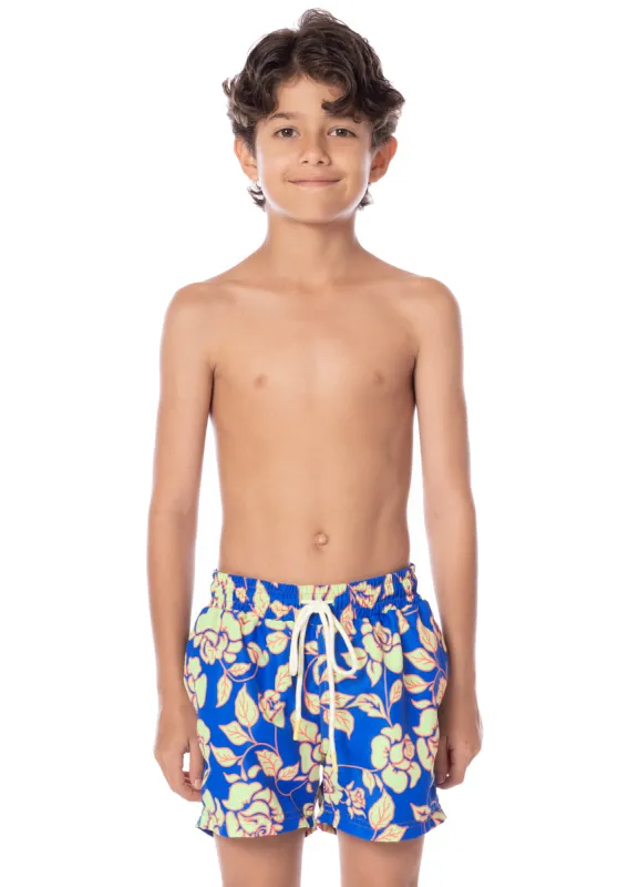 Maaji Cobalt Flora Little Sailor Boys Trunks sold by Maaji