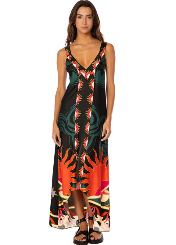 Maaji Flamingo Night Lowry V Long Dress sold by Maaji