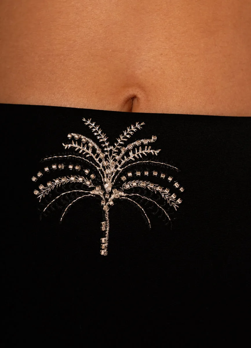 Maaji Midnigh Palm Sully High Rise Classic Bikini Bottom sold by Maaji product image thumbnail 4