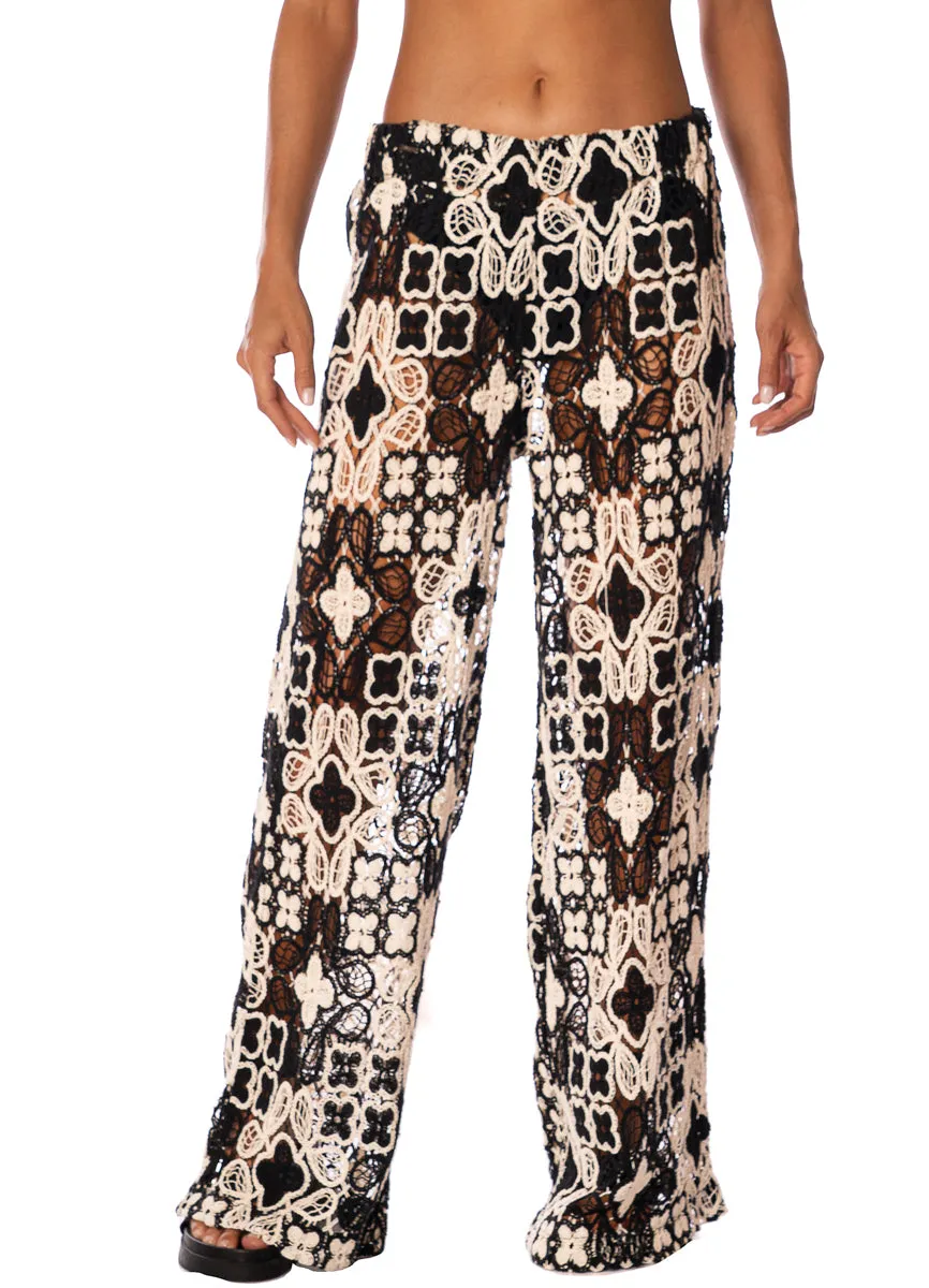 Maaji Floral Knit Raisin Pants sold by Maaji product image thumbnail 5